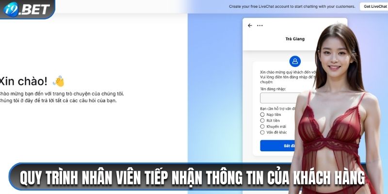 Quy trình đội ngũ nhân viên tiếp nhận thông tin của khách hàng 