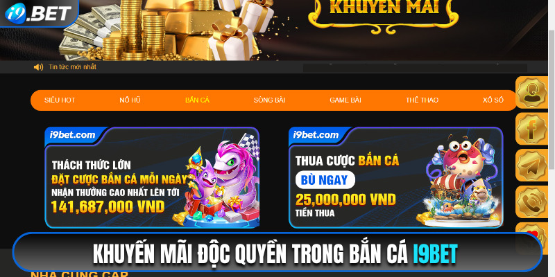 Ưu đãi Bắn cá i9bet giúp thành viên có thêm cơ hội nhận thưởng